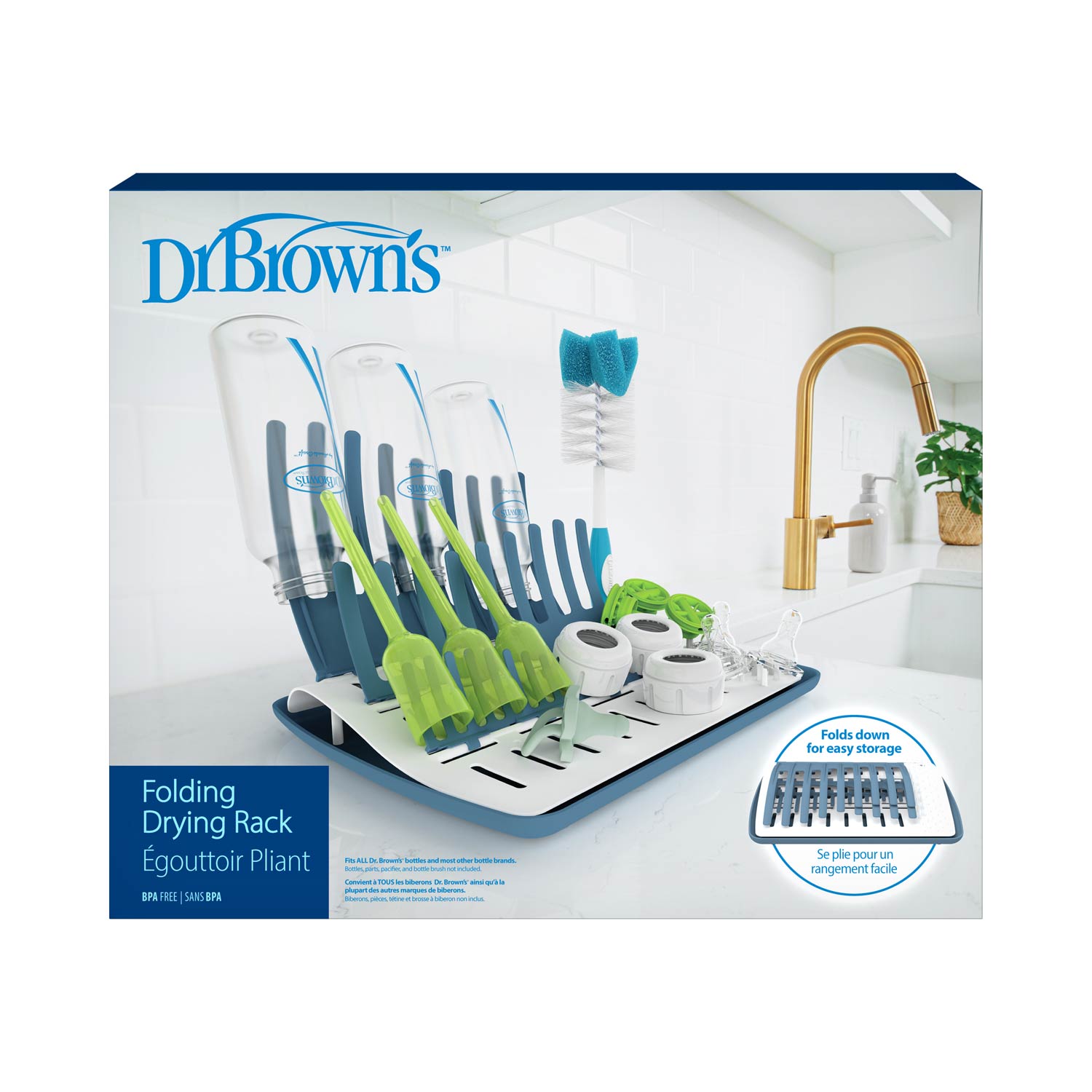 Dr. Brown's™ Folding Baby Bottle Drying Rack - Image 2
