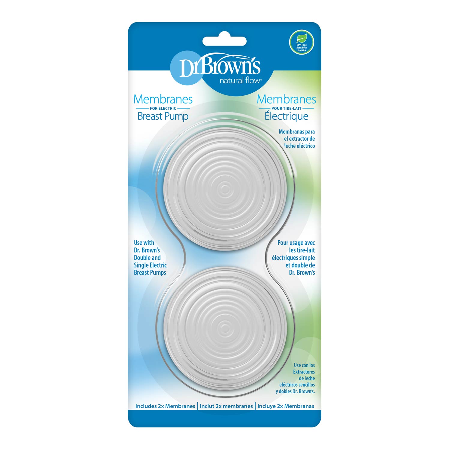 Dr. Brown's™ Membranes for Customflow™ Double Electric Breast Pump or Manual Pump - Image 2