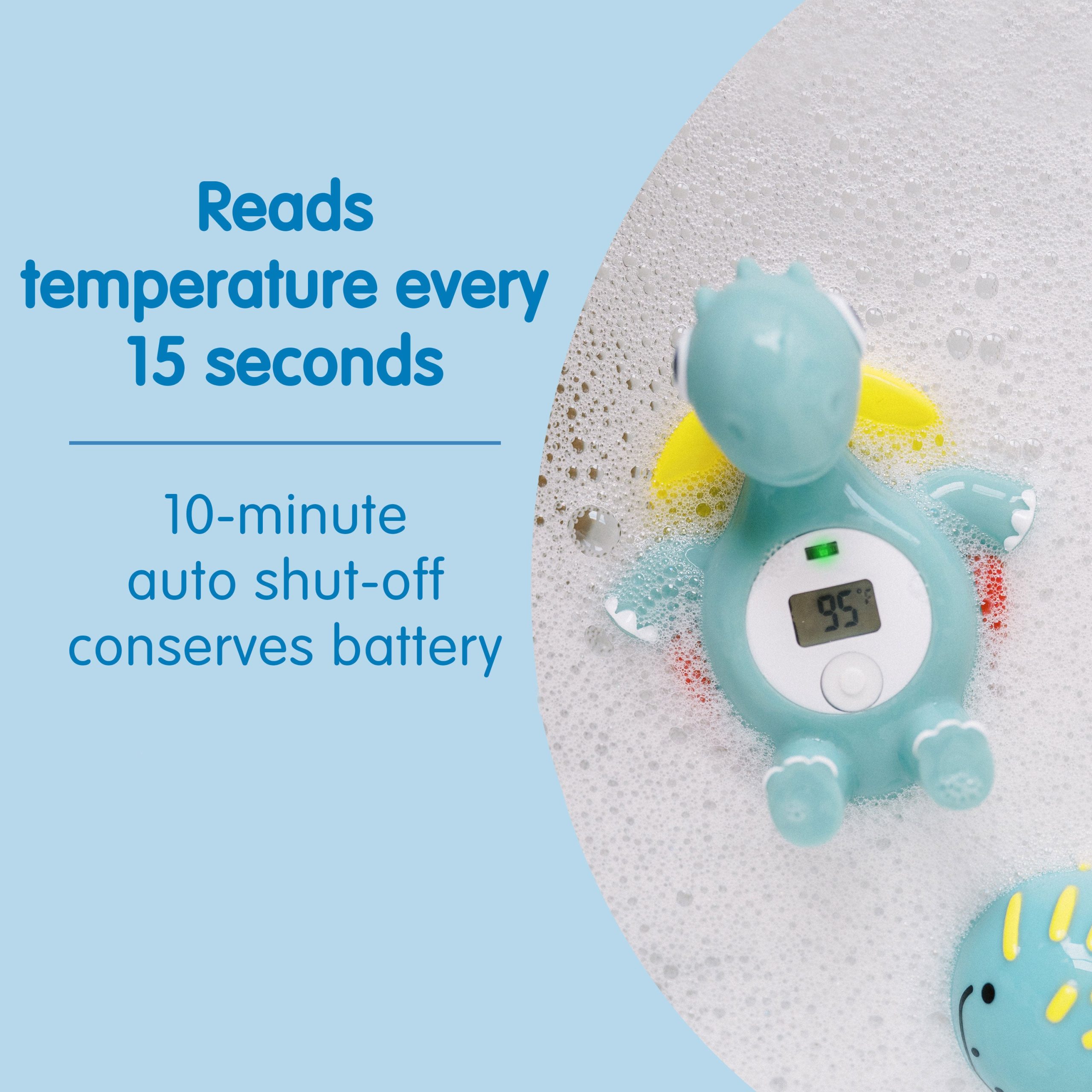 Dr. Brown's™ CleanUp™ Temposaurus™ Floating Bath Thermometer - Image 6