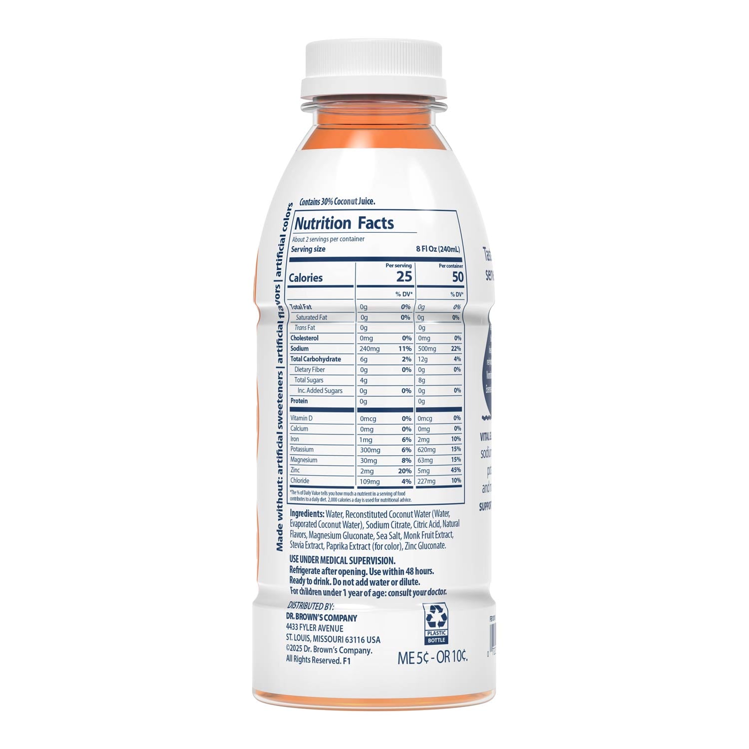 Dr. Brown's™ Electrolyte Solution – Orange - Image 2