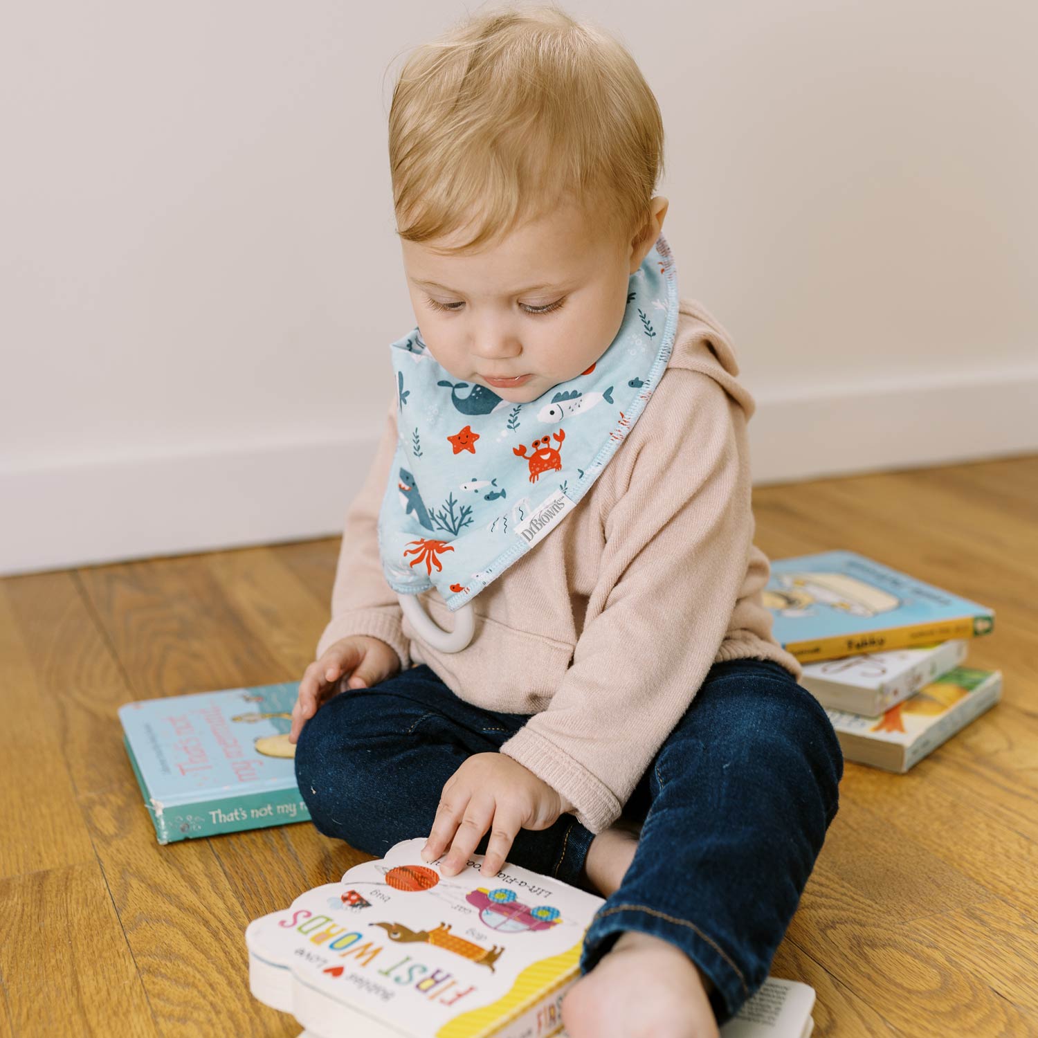 Dr. Brown's™ Bandana Bibs with Removable Teether - Image 3