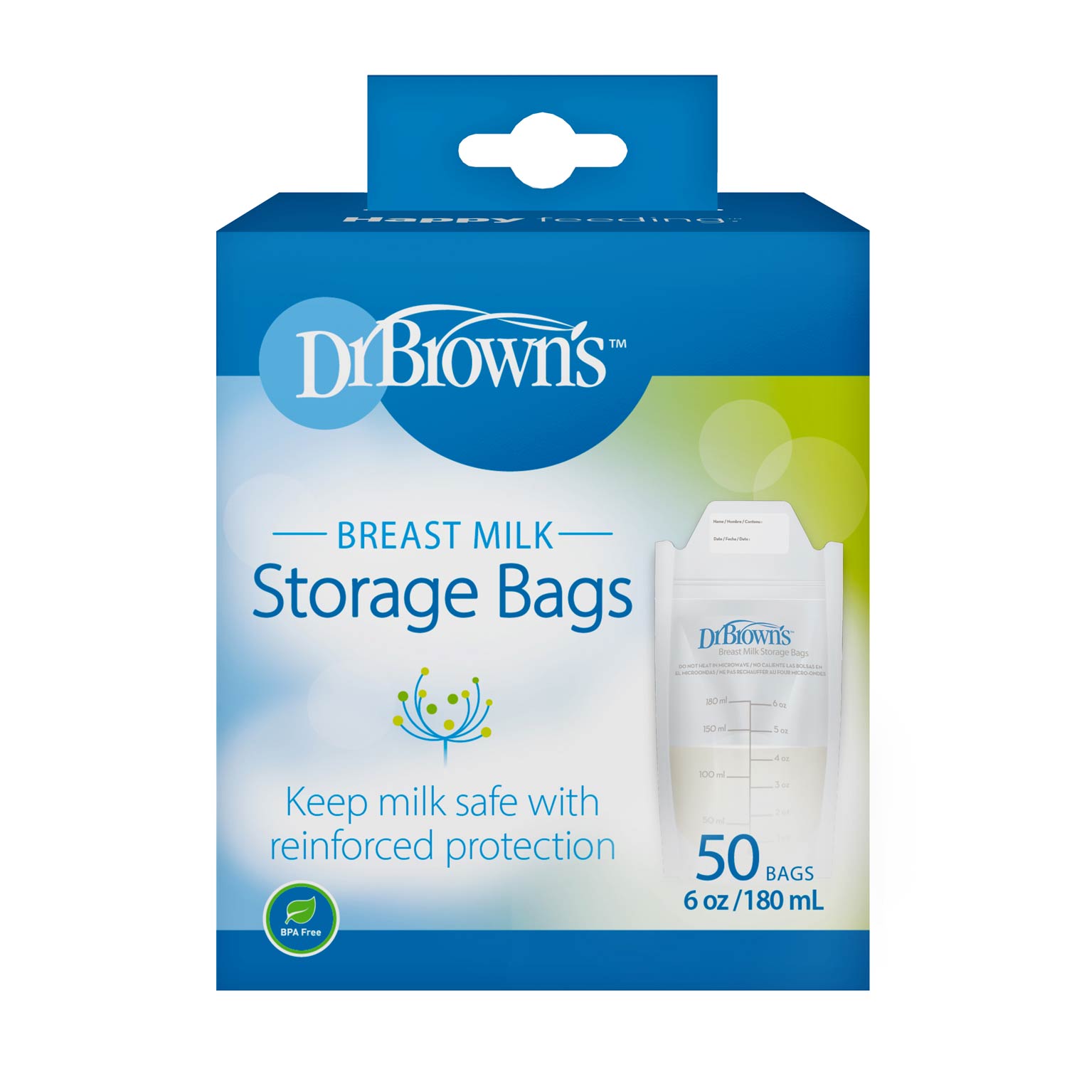 Dr. Brown's Breast Milk Storage and Freezer Bags - 50ct - Image 2