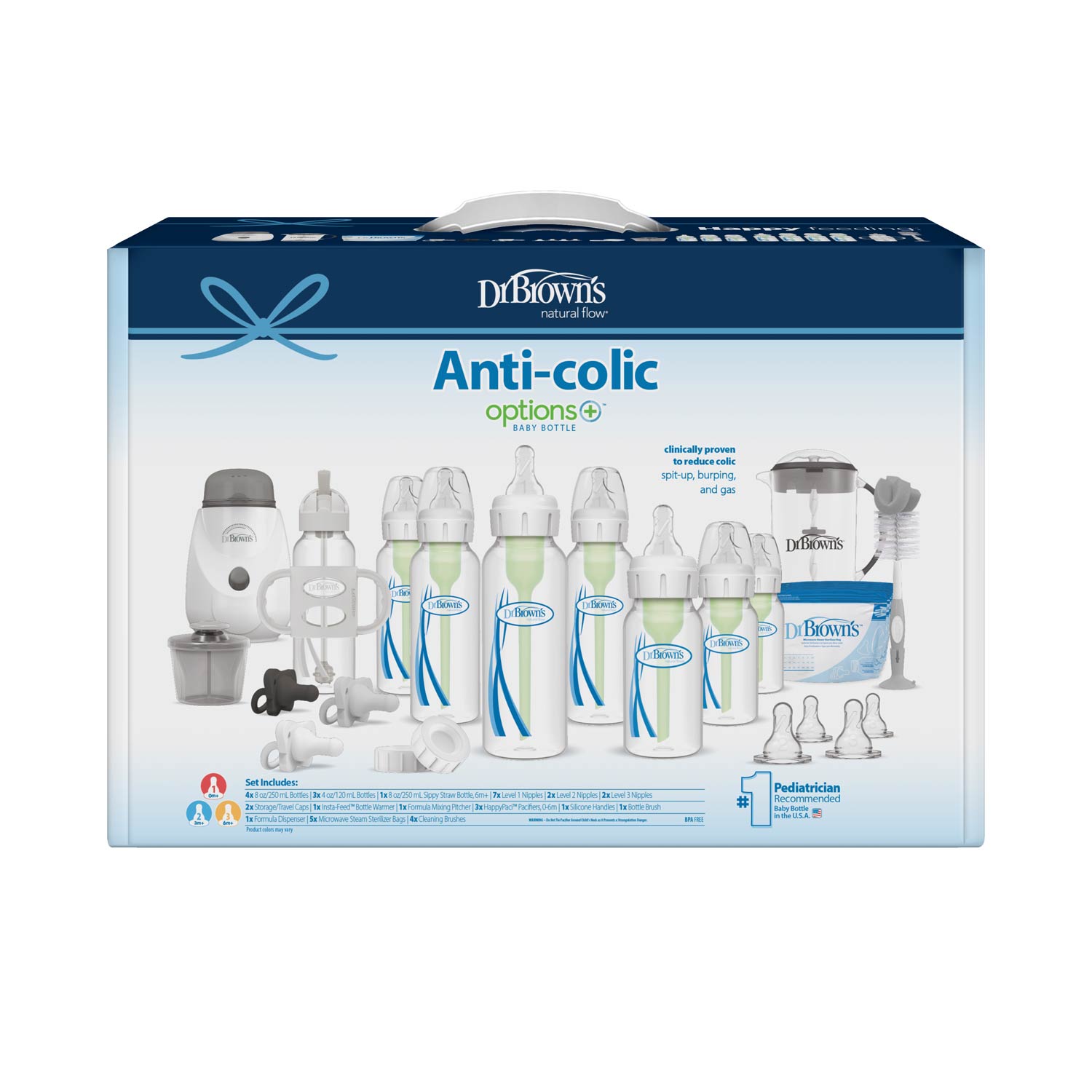 Dr. Brown's Natural Flow® Anti-Colic Options+™ All-In-One Gift Set - Image 2