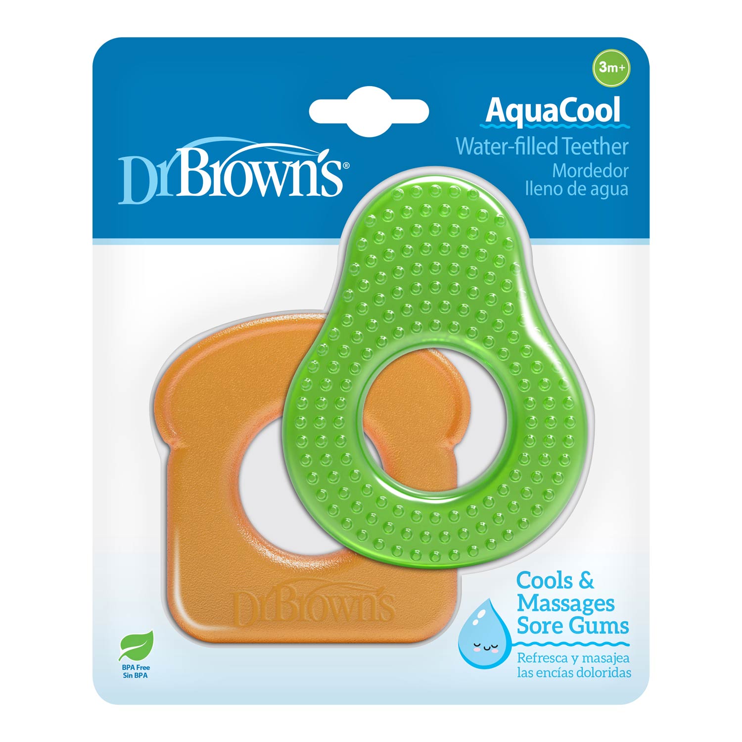 Dr. Brown's® AquaCool Water-Filled Teether – Avocado Toast - Image 2