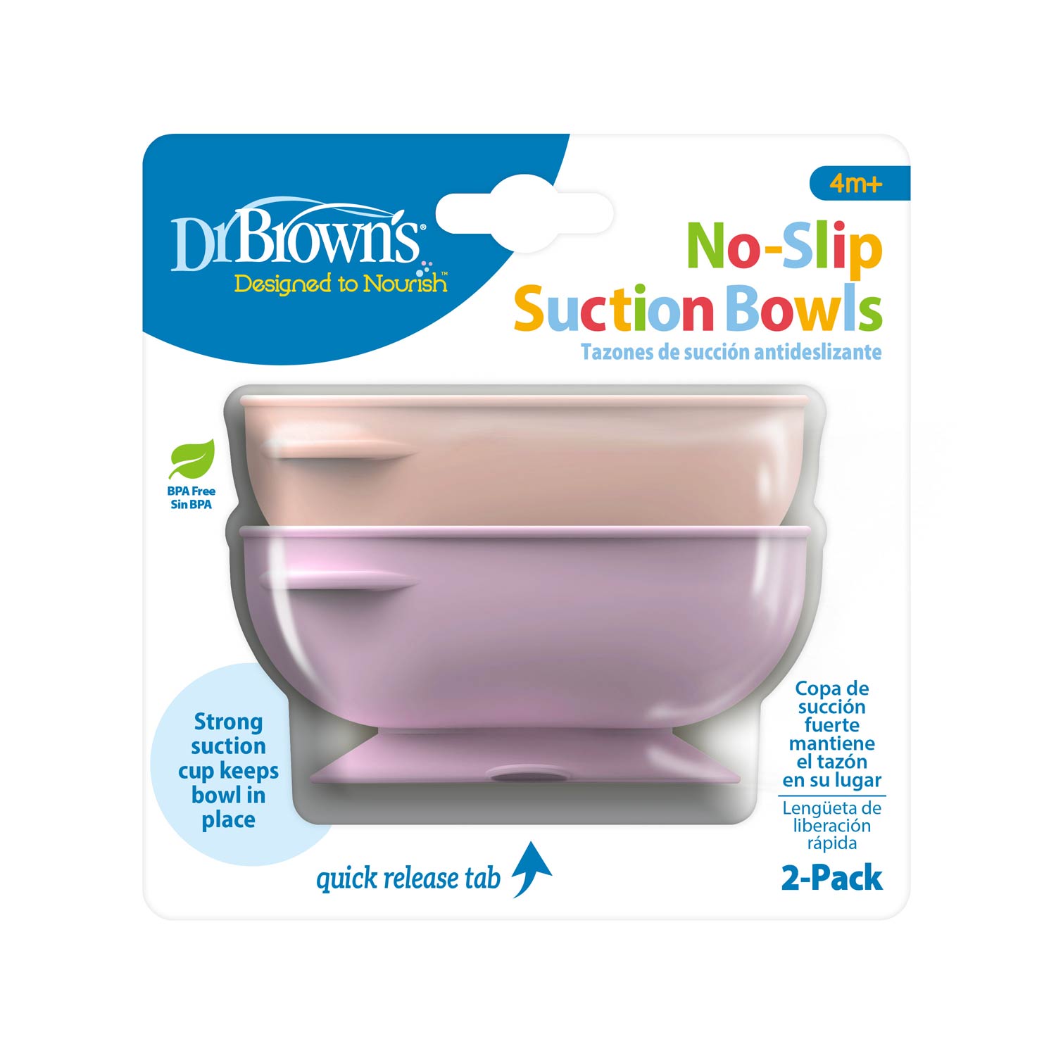 Dr. Brown's™ No-Slip Suction Bowl. 2-Pack
