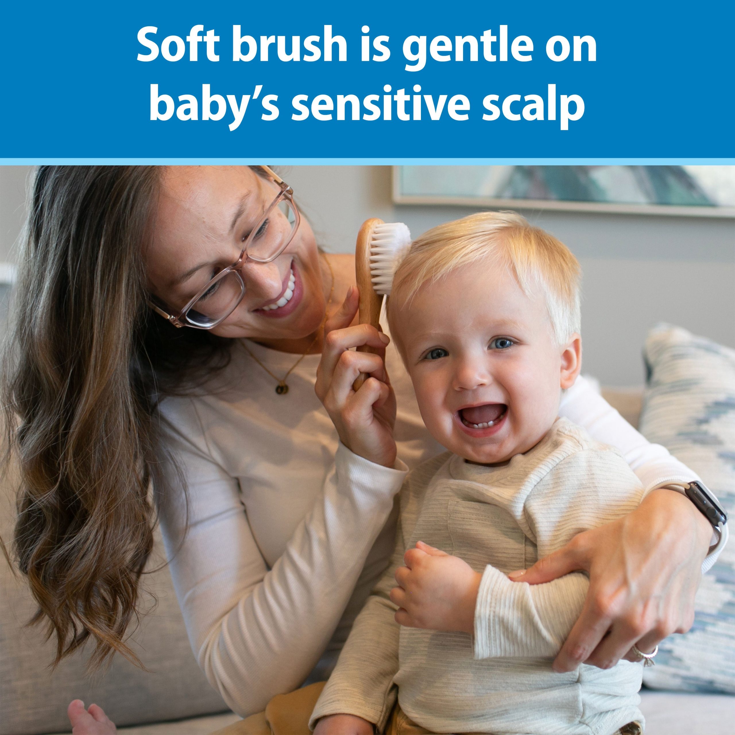 Dr. Brown's Soft and Safe Baby Brush + Comb - Image 3