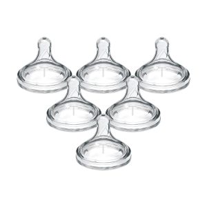 Dr. Brown's Natural Flow® Level T Wide-Neck Bottle Nipples – 6-Pack