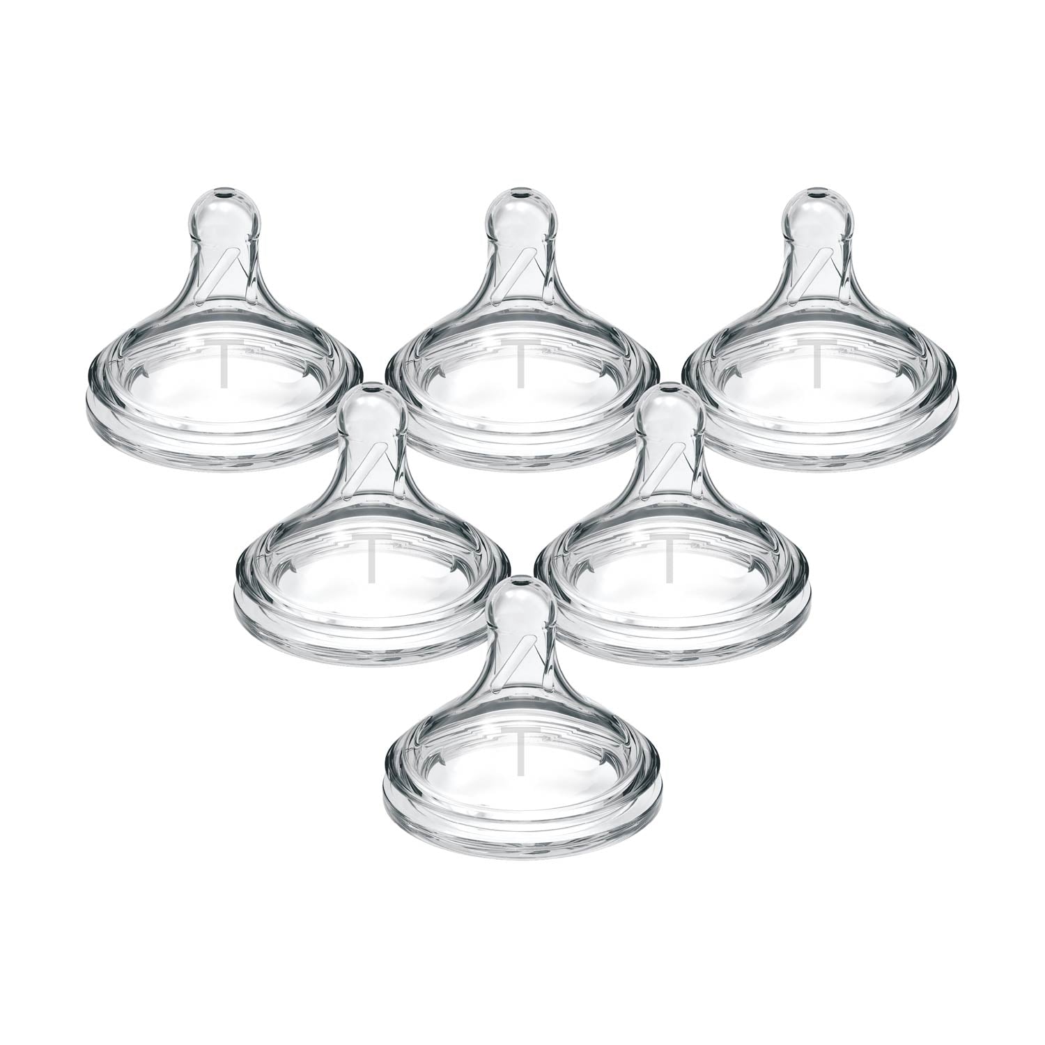 Dr. Brown's Natural Flow® Level T Wide-Neck Bottle Nipples – 6-Pack