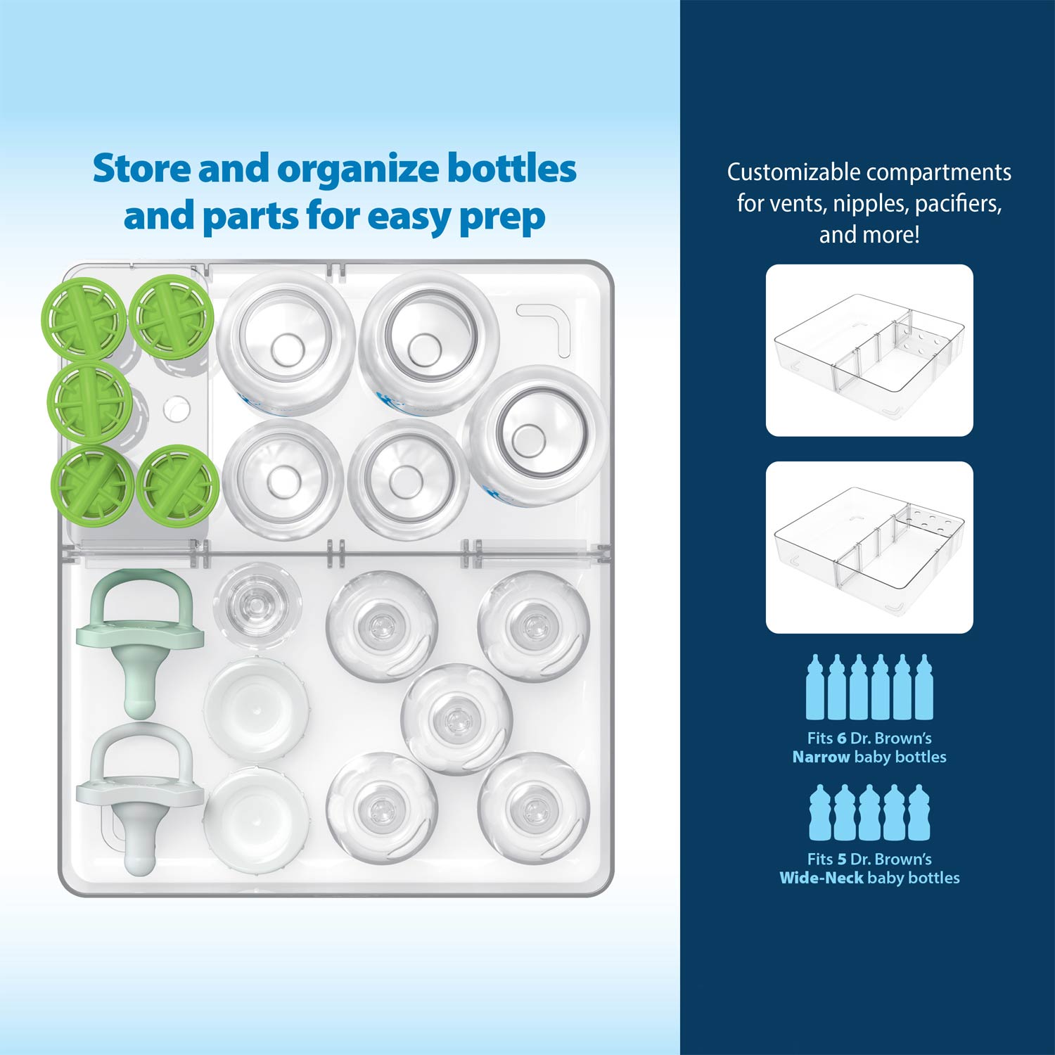 Dr. Brown's™ Customizable Storage Tray - Image 3