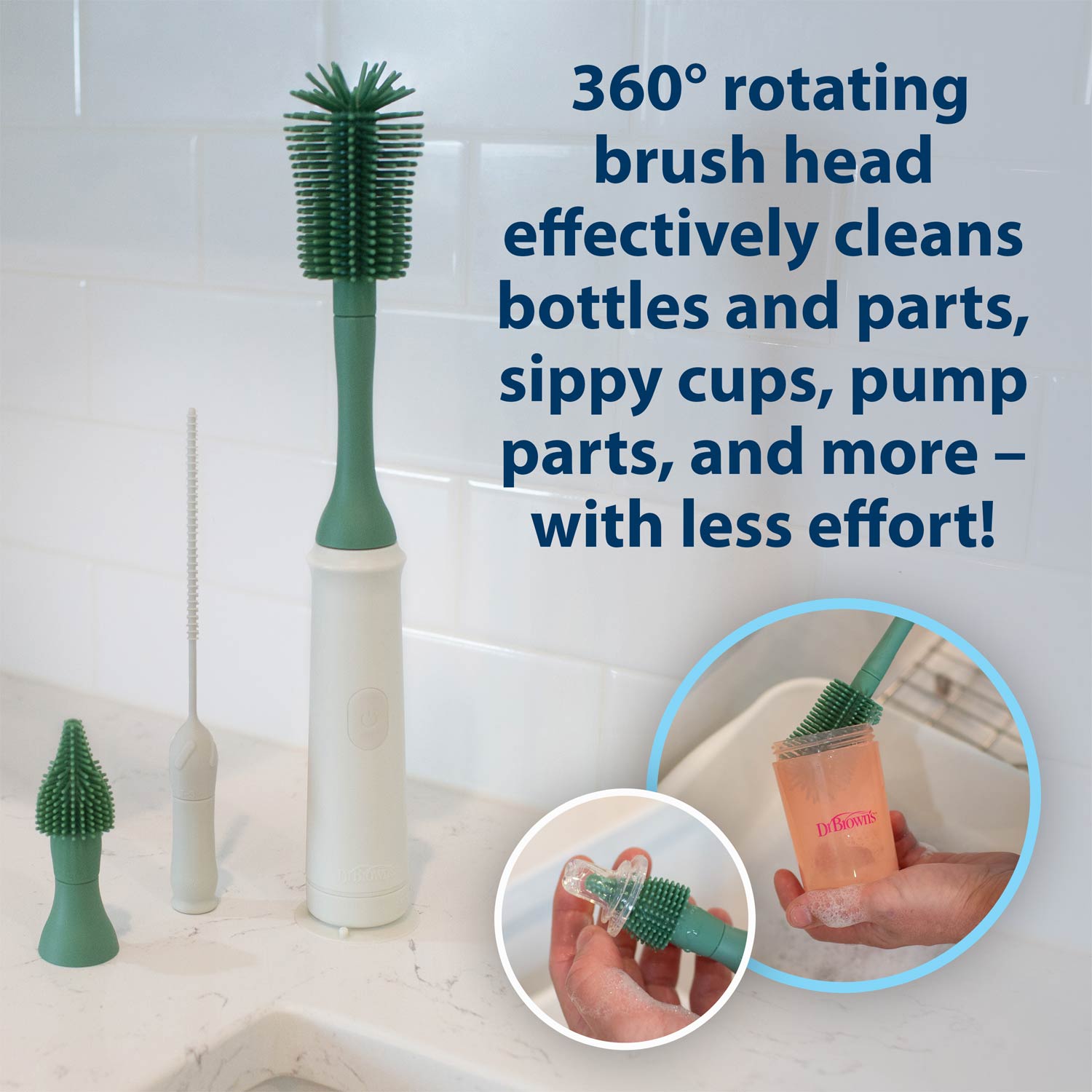 Dr. Brown's™ Electric Silicone Brush Set - Image 3