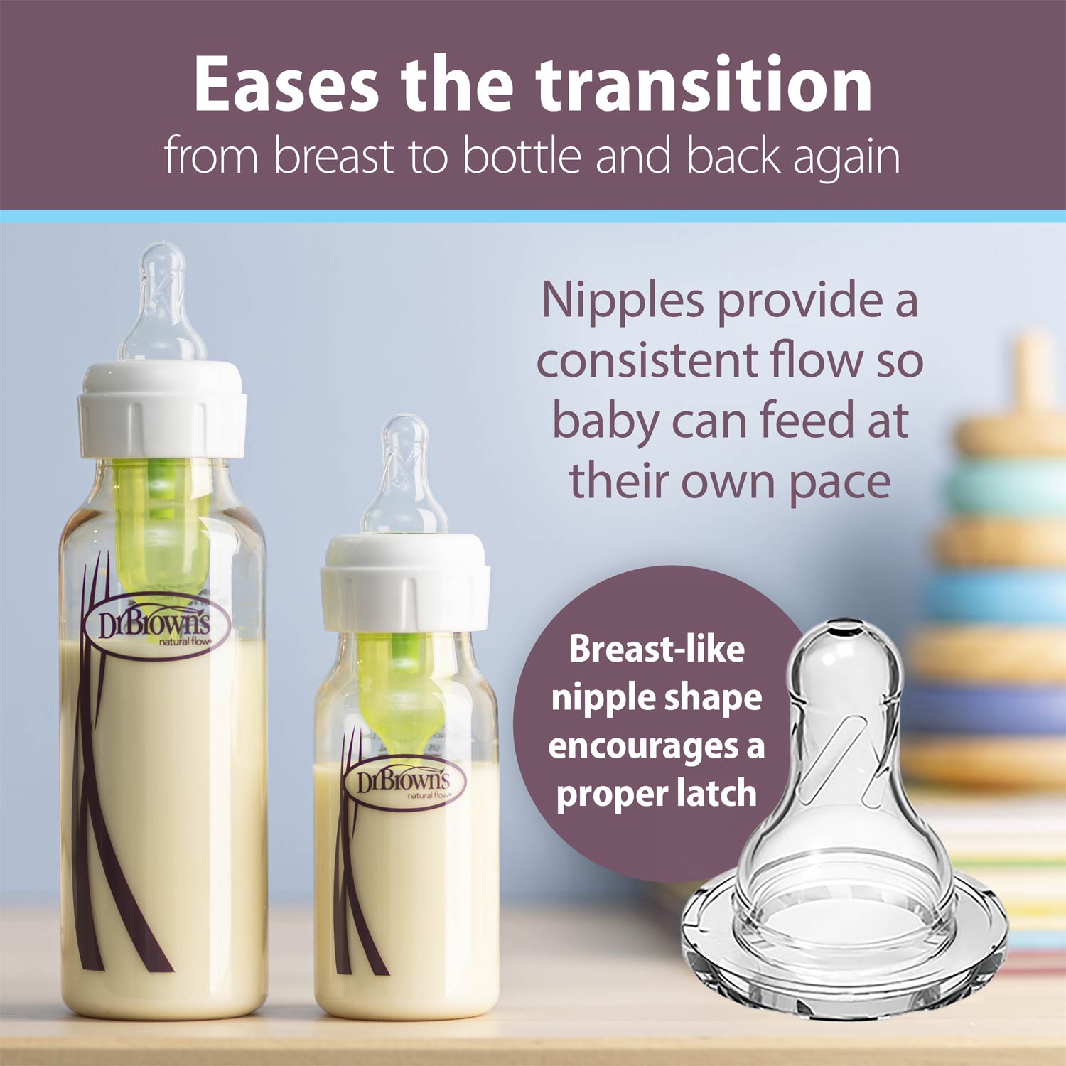 Dr. Brown's Anti-Colic Options+™ Narrow PPSU Baby Bottle - Image 7