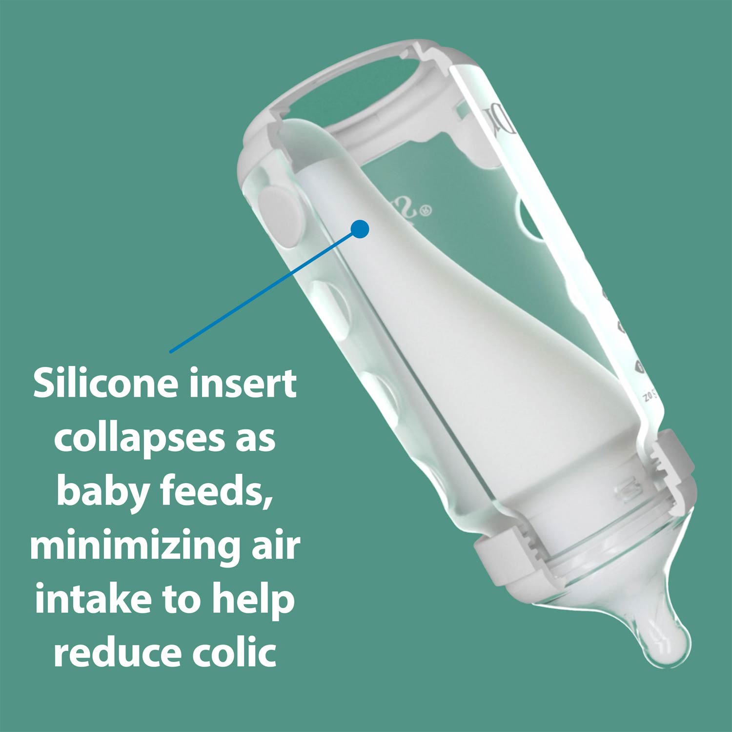 Dr. Brown's® Silicone Baby Bottle - Image 3