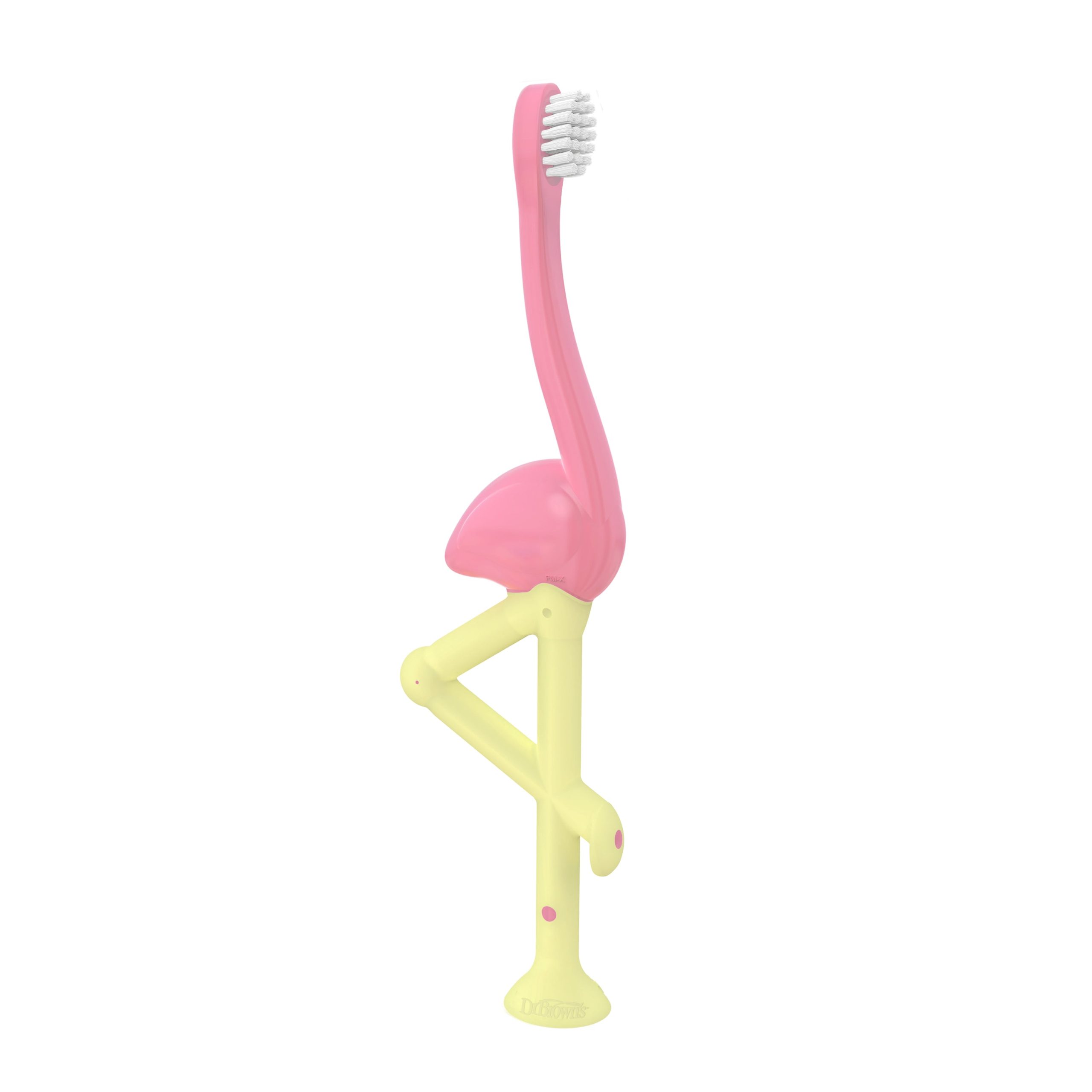 Dr. Brown's Toddler Toothbrush. Flamingo. 1-Pack - Image 2