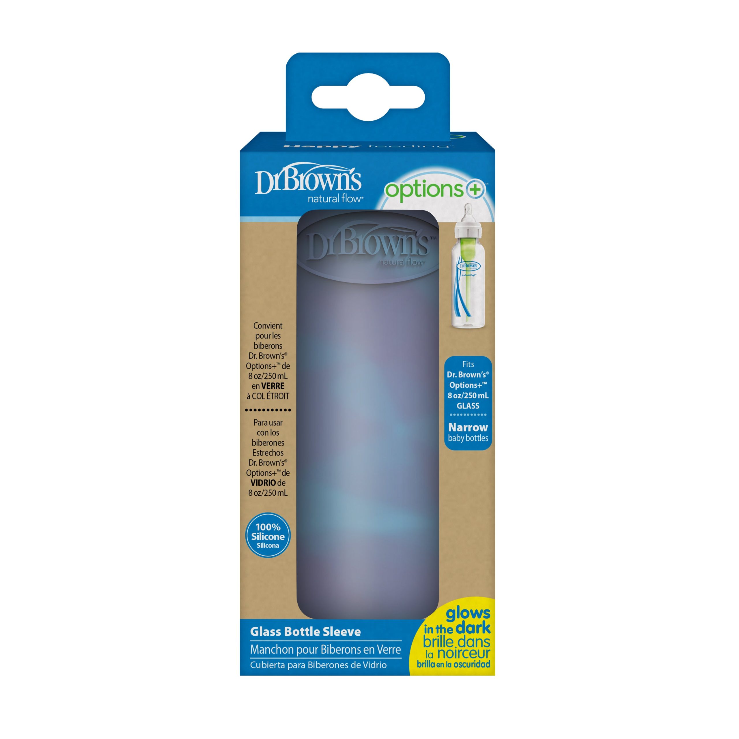 Dr. Brown's Natural Flow® Options+™ Narrow Glass Bottle Silicone Sleeves - Image 3