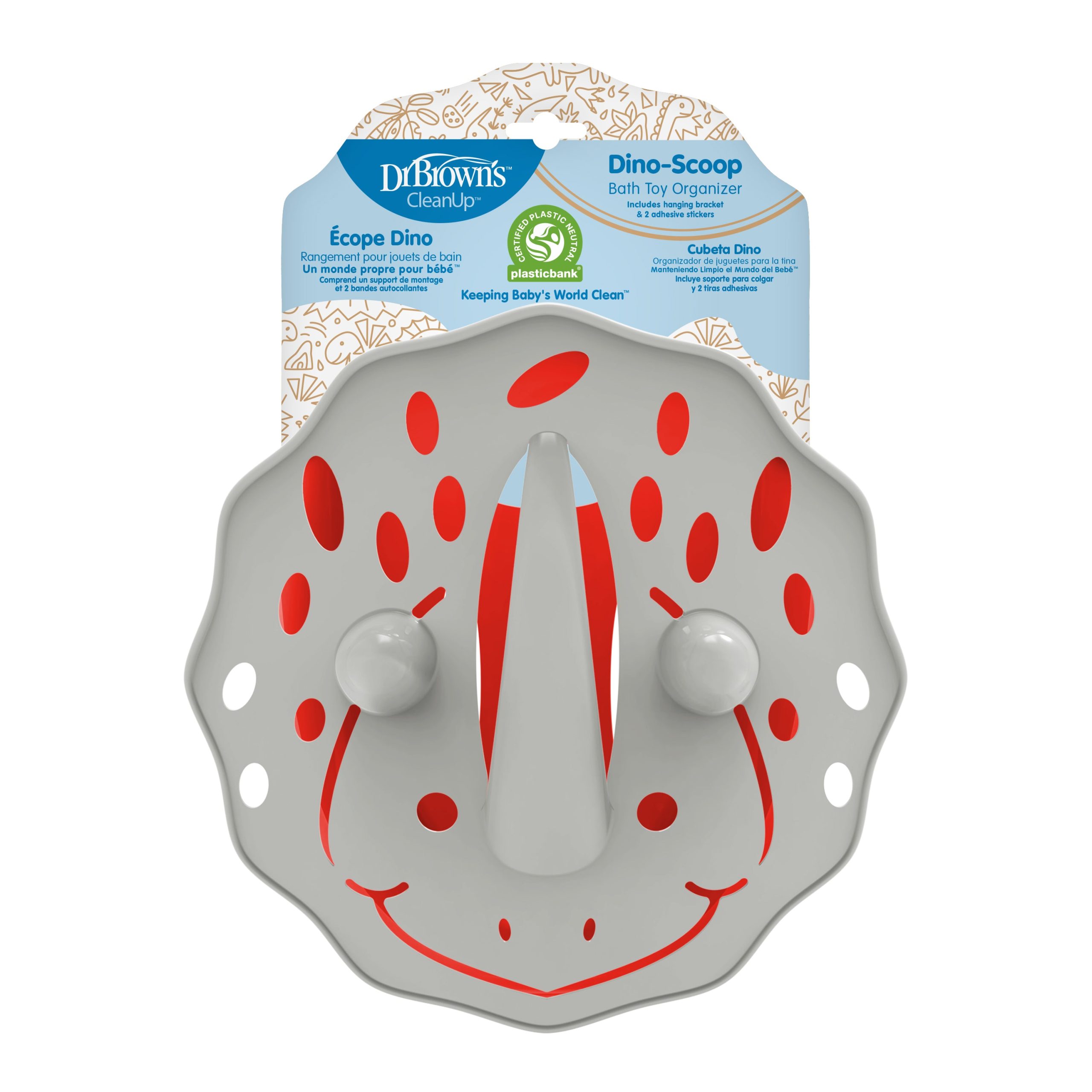 Dr. Brown's™ CleanUp™ Dino-Scoop Baby Bath Toy Organizer - Image 2