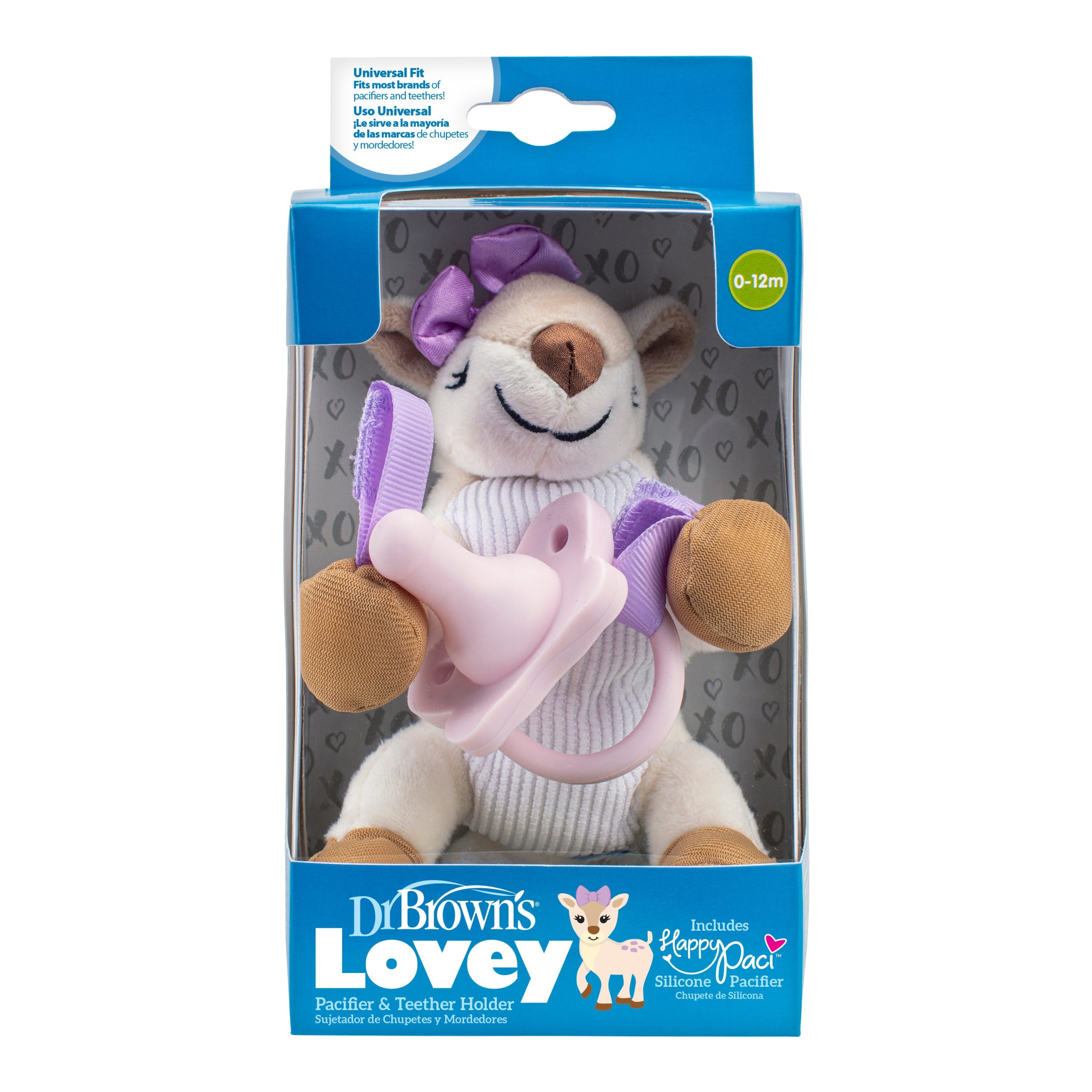 Dr. Brown's® Lovey Pacifier and Teether Holder. Deer - Image 2