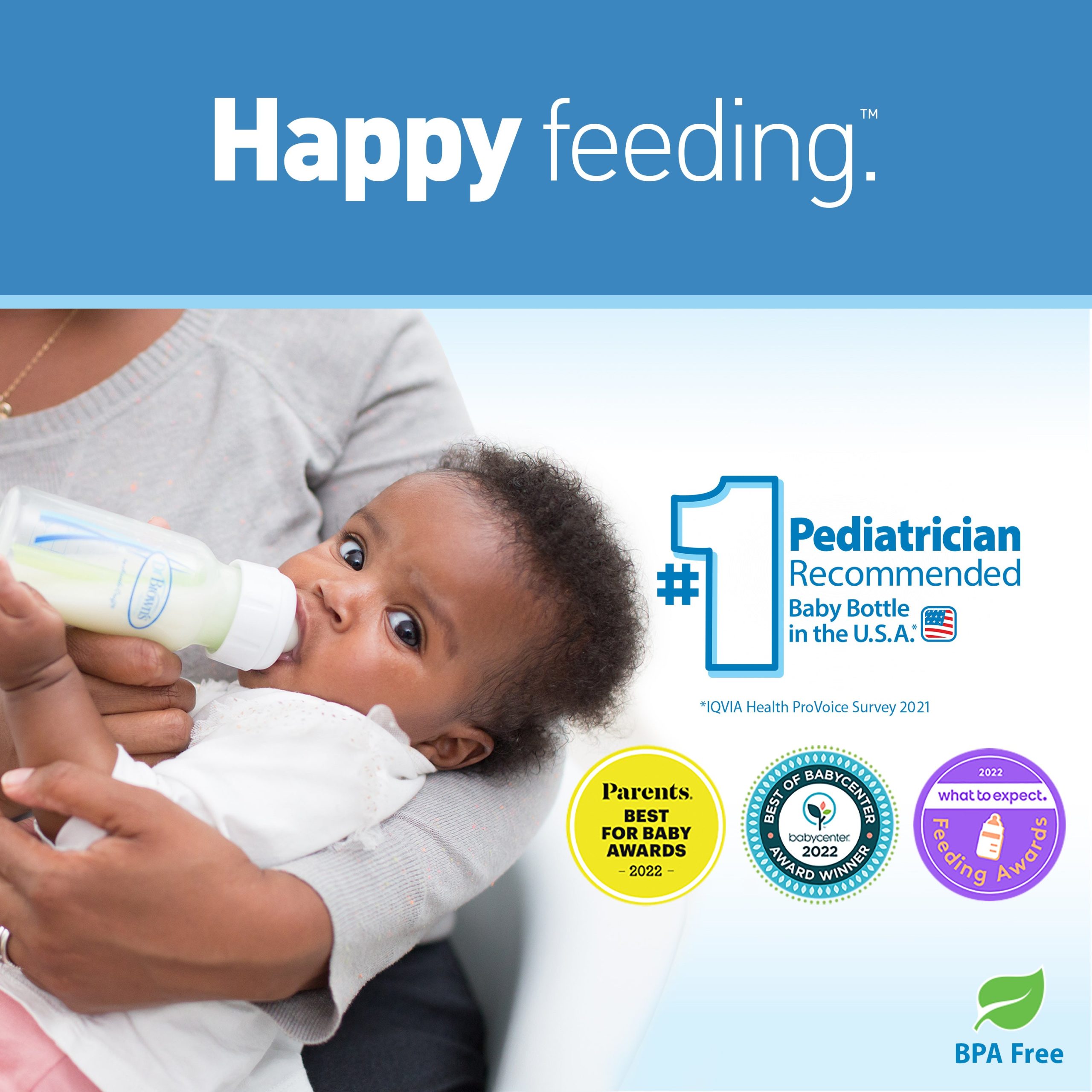 Dr. Brown's Natural Flow® Anti-Colic Options+™ Narrow Baby Bottle Gift Set with Advantage™ Pacifier. and Bottle Travel Caps - Image 4