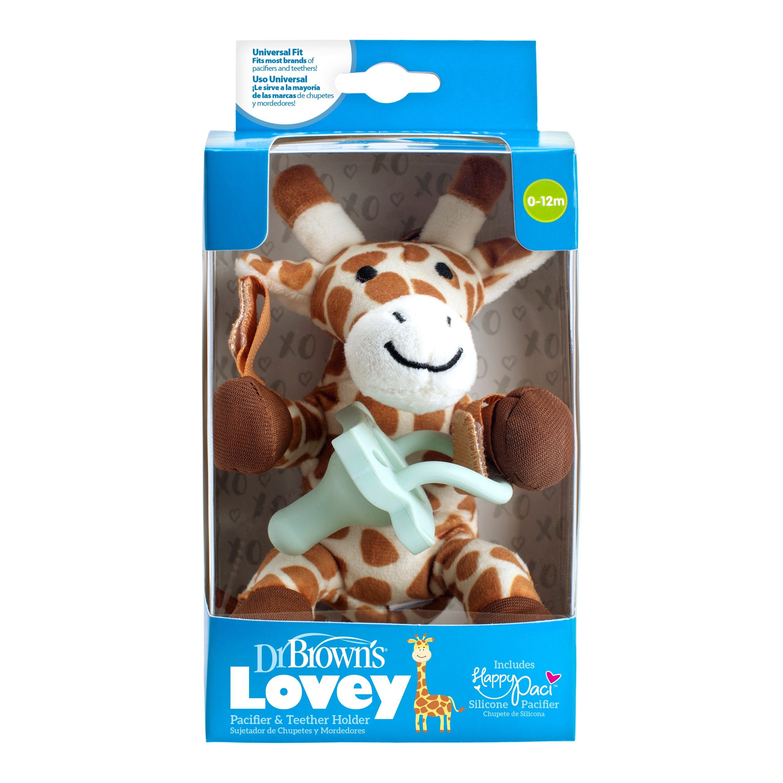 Dr. Brown's® Lovey Pacifier and Teether Holder. Giraffe - Image 2