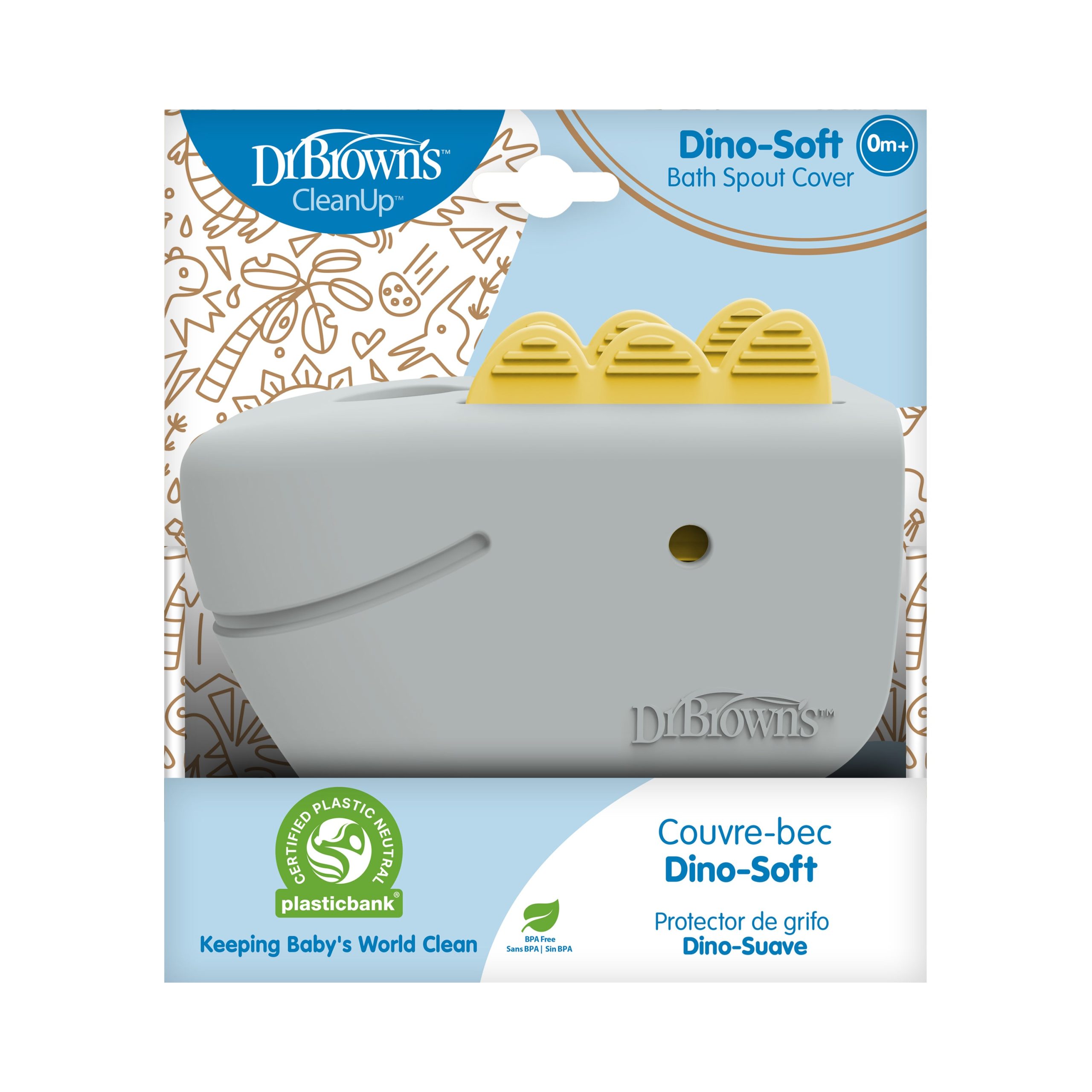 Dr. Brown's™ CleanUp™ Dino-Soft Baby Bath Spout Cover - Image 2