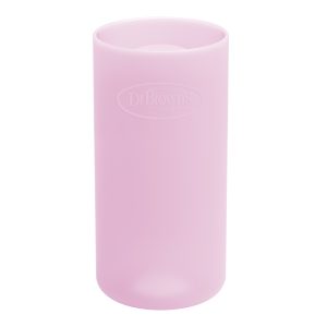 Dr. Brown's Natural Flow® Options+™ Narrow Glass Bottle Silicone Sleeve. Pink. 8oz