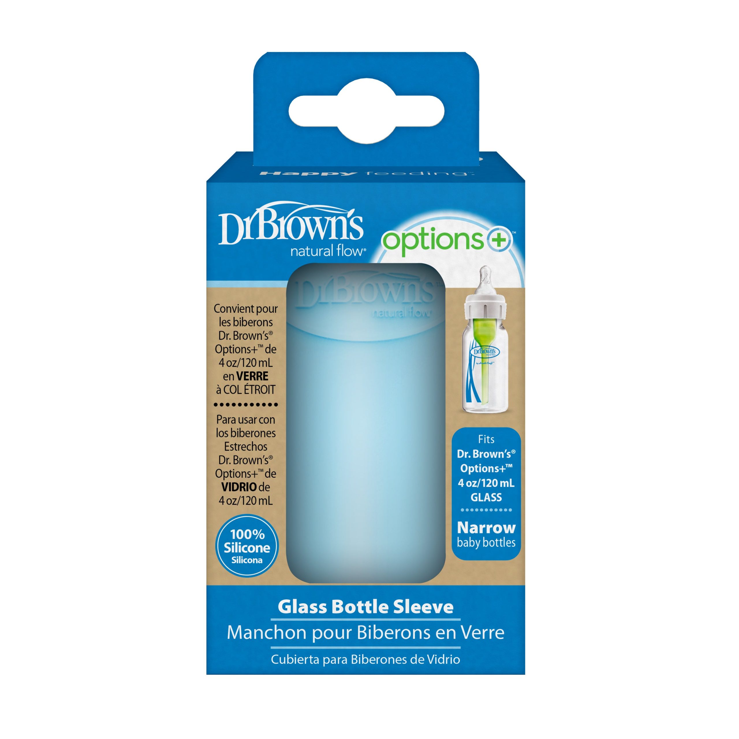 Dr. Brown's Natural Flow® Options+™ Narrow Glass Bottle Silicone Sleeves - Image 2