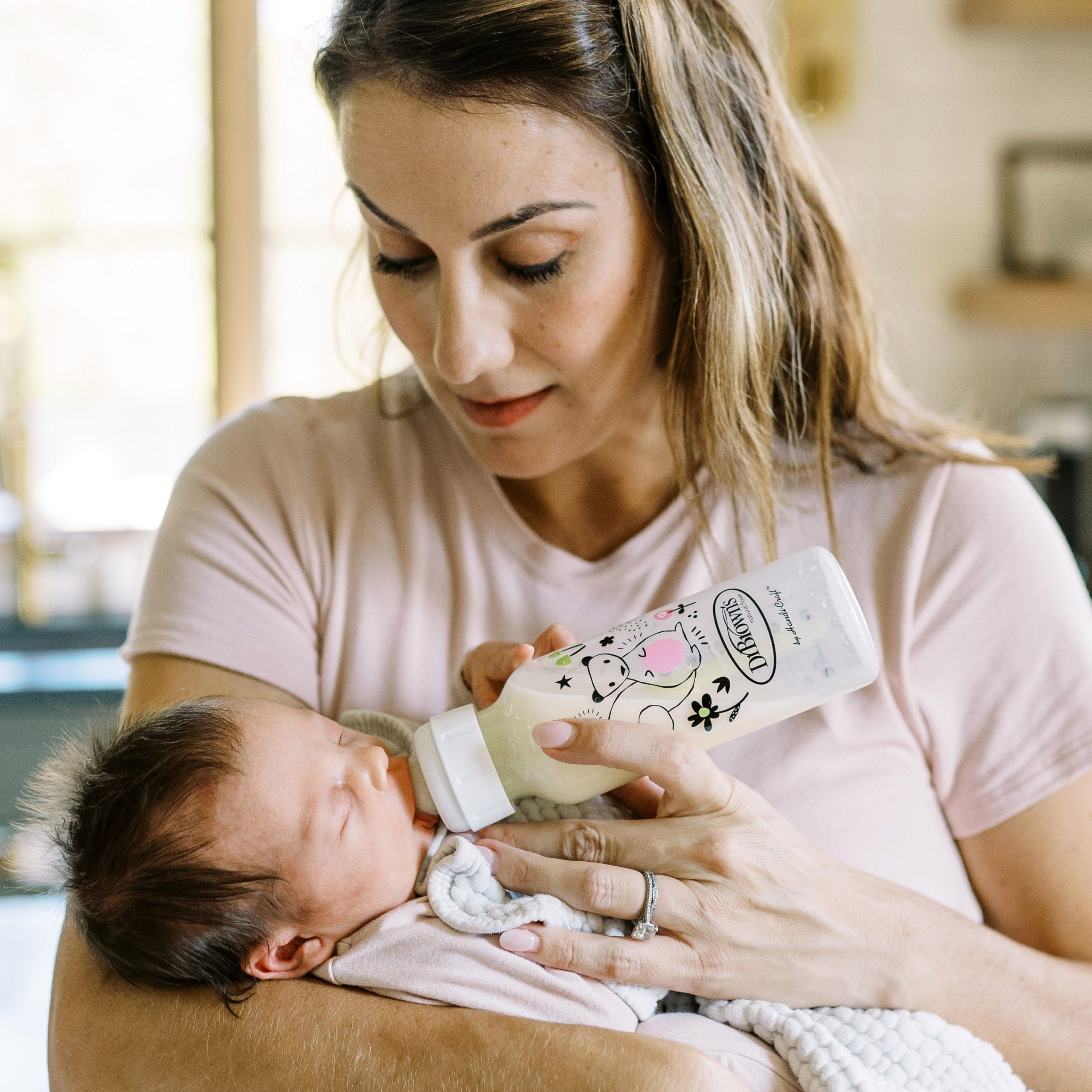 Dr. Brown's Natural Flow Anti-Colic Options+ Narrow Baby Bottle. with Level 1 Slow Flow Nipple. 2-Pack - Image 4
