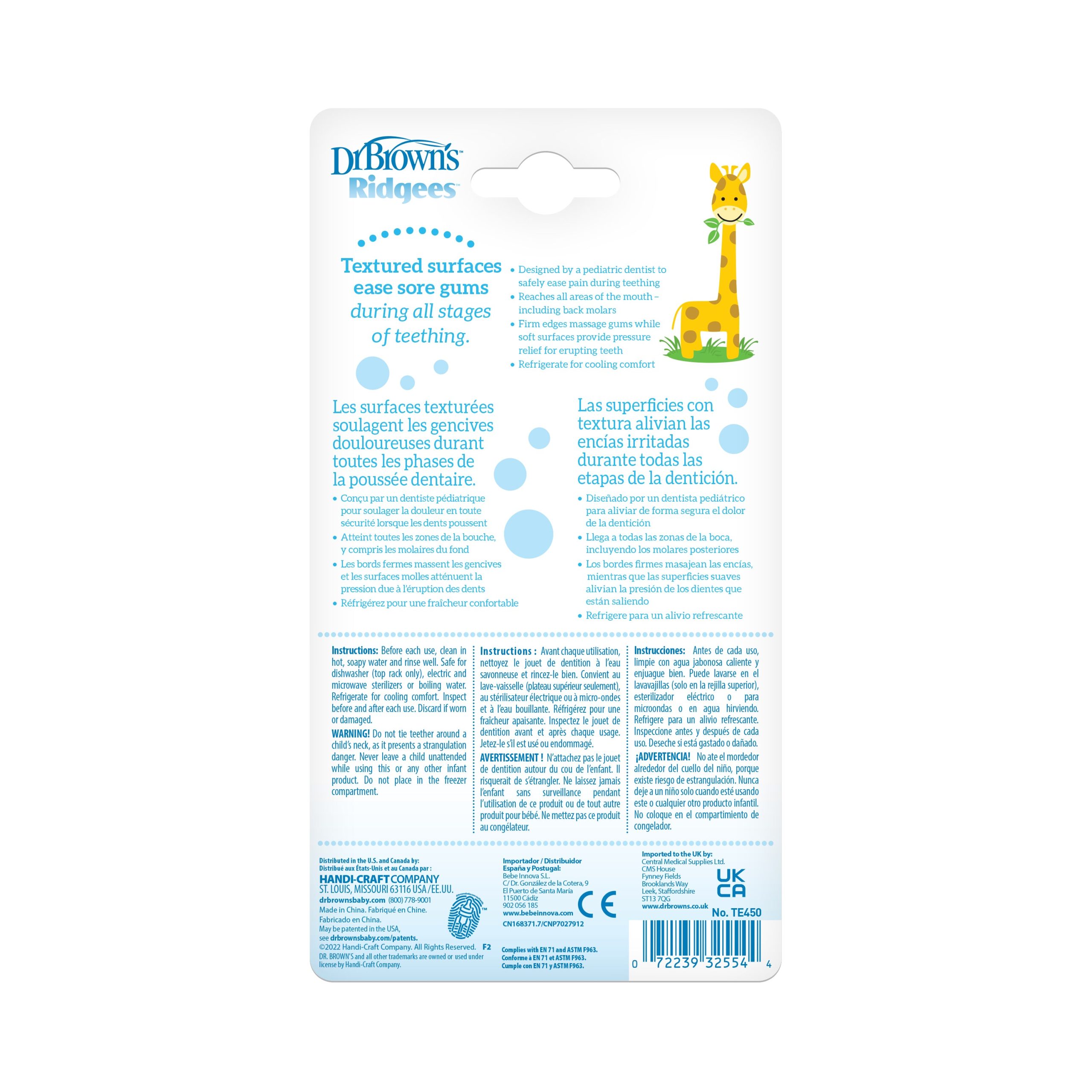 Dr. Brown's™ Ridgees™ Giraffe Teether - Image 3