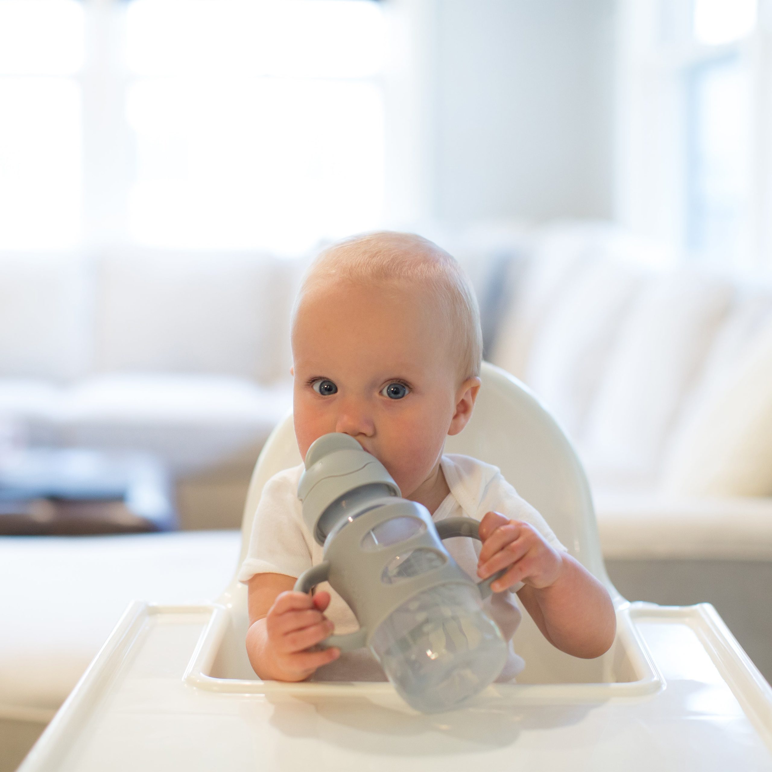 Dr. Brown's Milestones Wide-Neck Sippy Straw Bottle with Silicone Handles. 9 oz/270 mL - Image 3