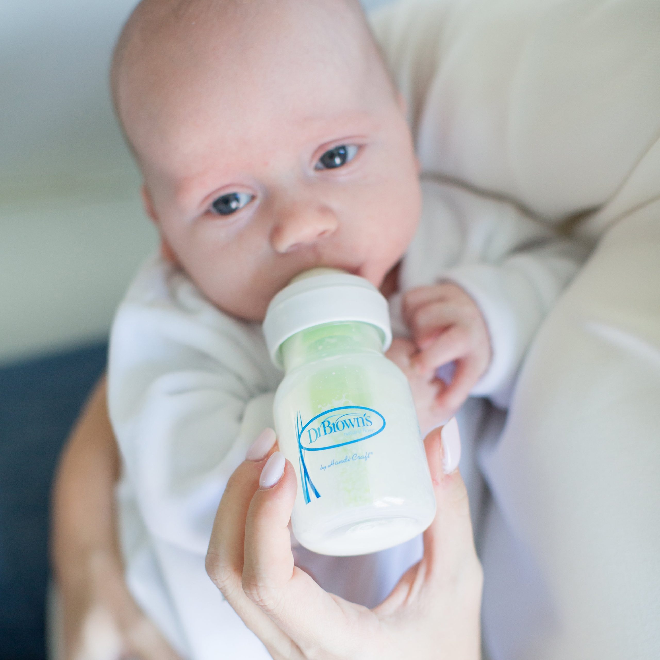 Dr. Brown's Natural Flow Anti-Colic Narrow Baby Bottle. 2oz/60mL with Preemie Flow™ Nipple. 2-Pack - Image 3
