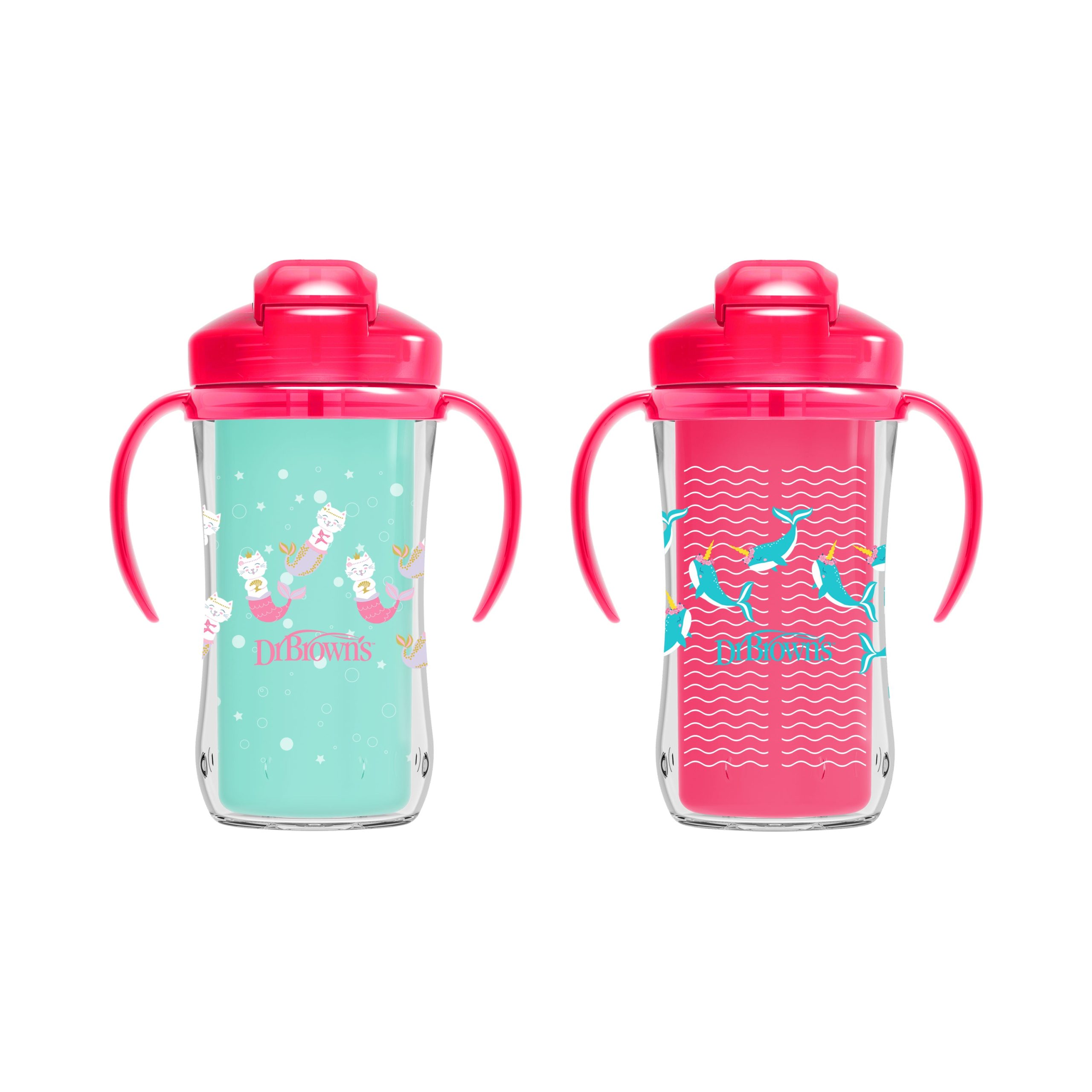 Dr. Brown's Milestones™ Insulated Straw Cup. 2-Pack - Image 2