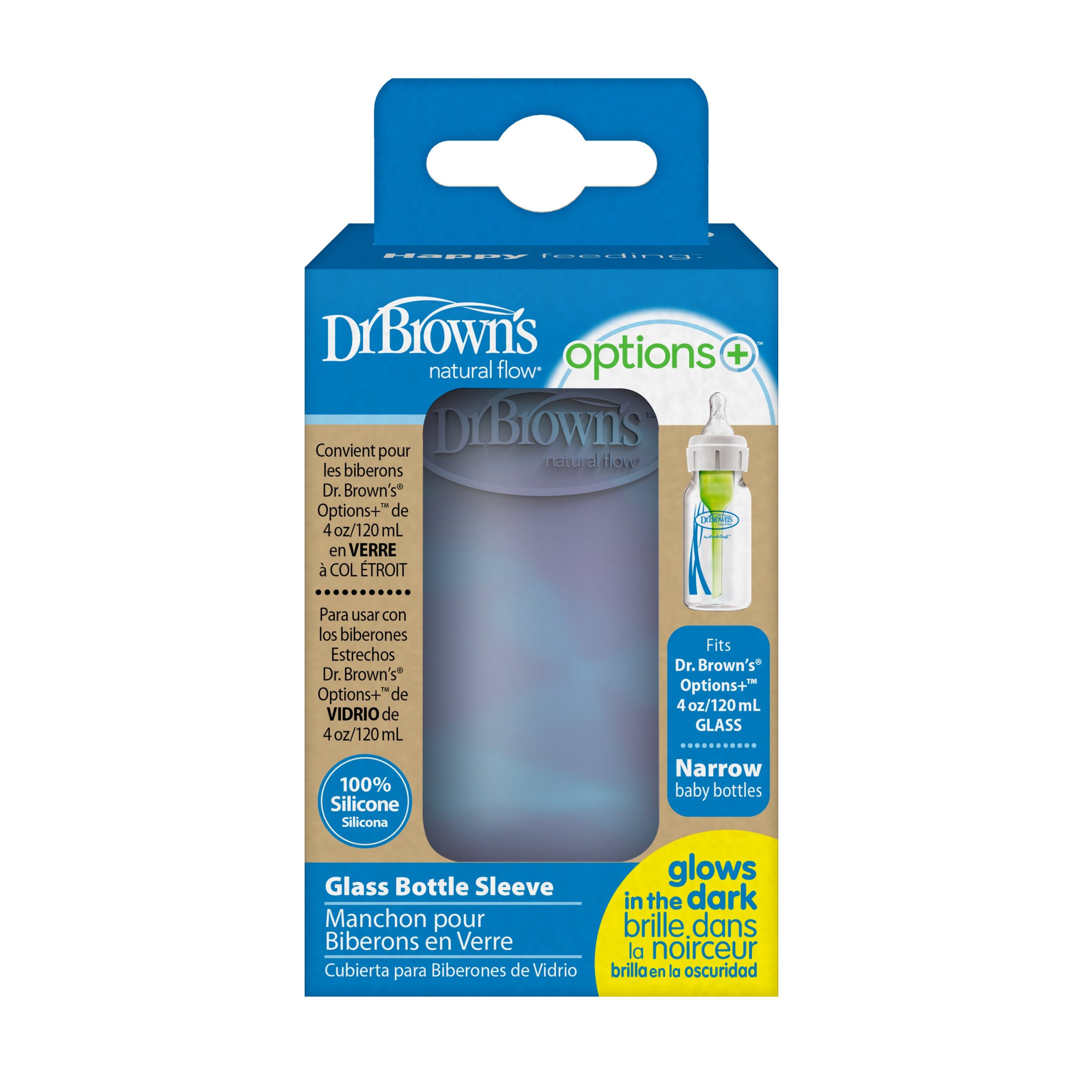 Dr. Brown's Natural Flow® Options+™ Narrow Glass Bottle Silicone Sleeves - Image 3