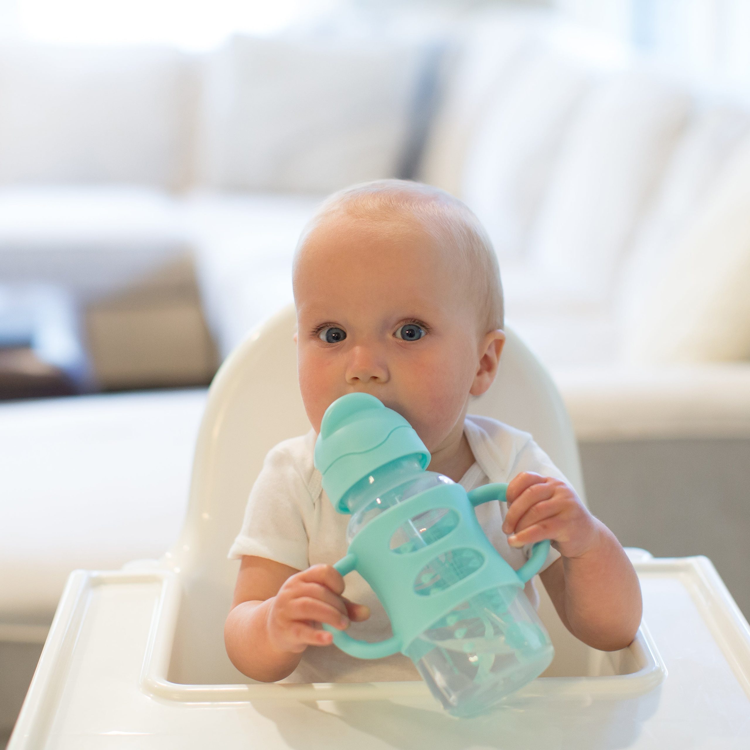 Dr. Brown's Milestones Wide-Neck Sippy Straw Bottle with Silicone Handles. 9 oz/270 mL - Image 3