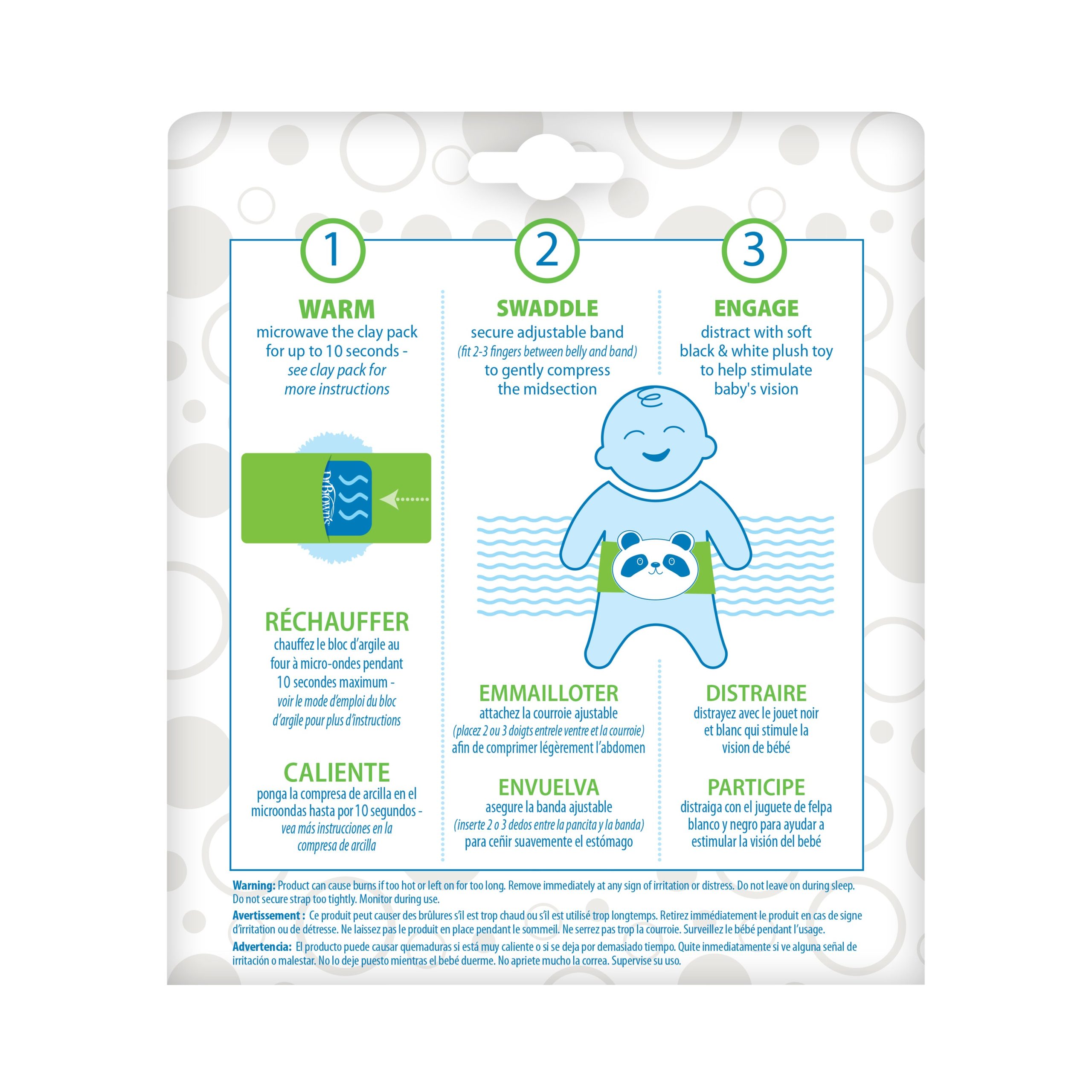 Dr. Brown's™ Infant Gripebelt™ - Panda - Image 4